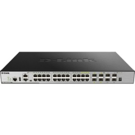 D-Link Dgs-3630 Dgs-3630-28Tc 24 Ports Manageable Layer 3 Switch - Gigabit Ethernet - 10/100/1000Base-T - 3 Layer Supported - Modular - 4 Sfp Slots - Twisted Pair, Optical Fiber - 1U - Rack-mountable DGS-3630-28TC