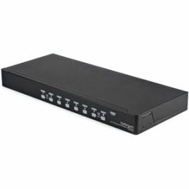 StarTech.com Kvm Switchbox - Taa Compliant - 8 Computer(s) - 1 Local User(s) - 1920 X 1440 - 2 X USB - 9 X VGA - 1U - Rack-mountable SV831DUSBUK