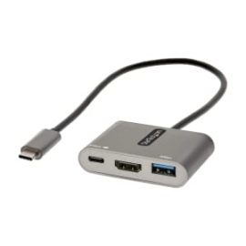 StarTech.com USB 3.2 Gen 1 (3.1 Gen 1) Type-C Docking Station For Projector, Tv - 100 W - Portable - 1 Displays Supported - 4K - 3840 X 2160, 4096 X 2160, 3440 X 1440, 1920 X 1200 - 1 X USB Type-A Ports - USB Type-A - 1 X USB Type-C Ports - USB Type-C -