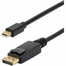 StarTech.com 10ft (3m) Mini DisplayPort To DisplayPort 1.2 Cable, 4K X 2K MDP To DisplayPort Adapter Cable, Mini DP To DP Cable - 10ft/3m Mini-DP To DisplayPort V1.2 Cable; 4Kx2K(3840x2400 60Hz)/21.6 Gbps Bandwidth/HBR2/8Ch Audio/MST - Durable Pvc Strain