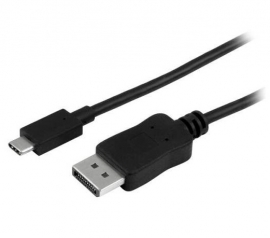 Startech Usb-c To Displayport Adapter Cable - 1m (3 Ft.) - 4k At 60 Hz - Eliminate Clutter By Connecting