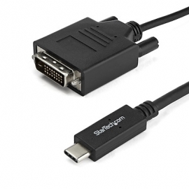 STARTECH.COM 1M USB-C TO DVI CABLE - USB TYPE-C TO DVI ADAPTER CABLE 3 YR CDP2DVIMM1MB