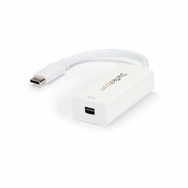STARTECH.COM USB-C (THUNDERBOLT3) TO MINI DISPLAYPORT ADAPTER, WHITE, 3YR CDP2MDP