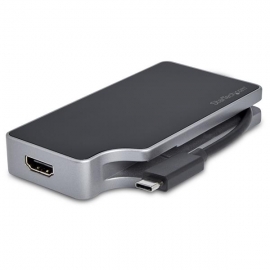 Startech Usb C Multiport Video Adapter 4-In-1 - 85W Power Delivery - Space Gray - Aluminum - 4K60Hz