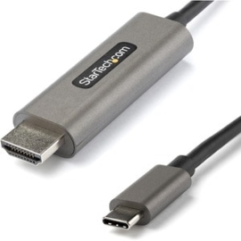StarTech.com 6ft (2m) USB C To Hdmi Cable 4K 60Hz With HDR10, Ultra Hd USB Type-C To Hdmi 2.0b Video Adapter Cable, DP 1.4 Alt Mode HBR3 - 6.6ft/2m USB C (DisplayPort 1.4 Alt Mode HBR3) To Hdmi 2.0b Video Adapter Cable - 4K 60Hz W/ Hdr10/7.1 Audio/HDCP 2