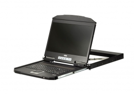 Aten Ultra Short Depth Single Rail Widescreen Rackmount Lcd Console (usb/ Vga) Cl3100nx-ata-au