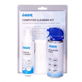 Laser Clean Range Kit 125Ml Spray 150Ml Air Duster 10 Absorbent Wipes Keyboard Cleaning Tool Cl-1878A