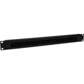 Startech 1u Brush Strip - Horizontal Server Rack Cable Management Panel - Brush Plate Network
