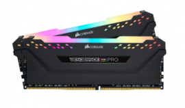 CORSAIR VENGEANCE RGB PRO 16GB (2x8GB) DDR4 3200 (PC4-25600) C16 Desktop memory, Black CMW16GX4M2E3200C16