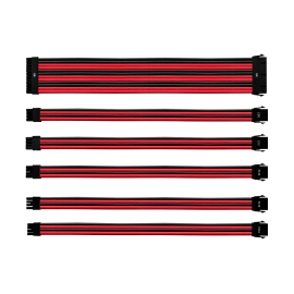 COOLER MASTER RED/BLACK SLEEVED EXTENSION CABLE KIT (Cma-Nest16Rdbk1-Gl)