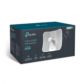 TP-Link 5 GHz AC867 23 dBi Outdoor CPE, 1 Gigabit Shielded Ethernet Port, 867 Mbps at 5 GHz, 3 Year WTY CPE710