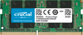CRUCIAL 16GB DDR4 NOTEBOOK MEMORY, PC4-25600, 3200MHz, UNRANKED, LIFE WTY CT16G4SFRA32A
