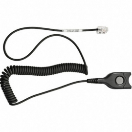Sennheiser Standard Bottom Cable: Easydisconnect To Modular Plug - Coiled Cable - Code 01 For Direct
