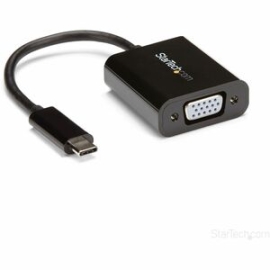 StarTech.com USB-C To VGA Adapter - Thunderbolt 3 Compatible - USB C Adapter - USB Type C To VGA Dongle Converter - Connect Your MacBook, Chromebook Or Laptop With USB-C To A VGA Monitor/projector - Hassle-free Setup With Reversible USB Type C Connector