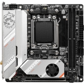 MSI MPG B650I Edge Wifi Gaming Desktop Motherboard - AMD B650 Chipset - Socket AM5 - Mini ITX - Ryzen 7 Processor Supported - 64 GB DDR5 Sdram Maximum RAM - Udimm, Dimm - 2 x Memory Slots - Gigabit Ethernet - Ieee 802.11 a/b/g/n/ac/ax - Hdmi - 4 x SAT MP