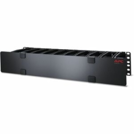 2U Horizontal Cable Manager. 6IN Fingers Top. Bottom Tie Down AR8603A