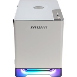 In Win A1 Plus Computer Case - Mini Itx Motherboard Supported - Mini-tower - Secc, Tempered Glass - White - 2 X Bay(s) - 1 X 650 W - Power Supply Installed - 4 X Fan(s) Supported - 2 X Internal 2.5" Bay(s) - 2 X Slot(s) - 2 X USB(s) - 1 X Audio In - 1 X