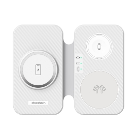 Choetech T616-F-Wh 3in1 Magnetic Foldable Wireless Charger White ELECHOT616FWH
