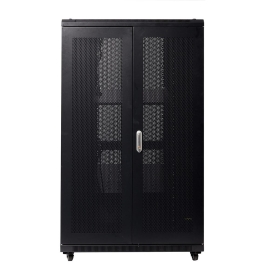 4Cabling 27RU 800mm Wide X 1000mm Deep Server Rack With Bi-Fold Mesh Doors 002.001.2790