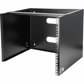 StarTech.com 8U Wall Mount Rack, 14in Deep, 19 Inch Wall Mount Network Rack, Wall Mounting Patch Panel Bracket For Switch/IT Equipment - 8U Wall Mount Rack For Networking Equipment - 19in Wallmount Patch Panel Bracket - Mount Depth 13.78in - 80lb Capacit