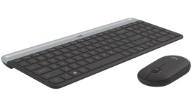 Slim Wireless Keyboard And Mouse Combo MK470 Black 920-009182