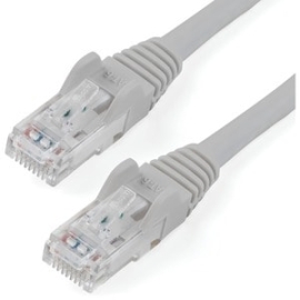 StarTech 10m CAT6 Ethernet Cable - Grey Snagless Gigabit - 100W PoE Utp 250Mhz Category 6 Patch Cord Ul Certified Wiring/TIA - 10m Grey CAT6 Ethernet Cable Delivers Multi Gigabit 1/2.5/5Gbps & 10Gbps Up To 160ft - 250Mhz - 24 Awg Stranded 100% Copper Ul