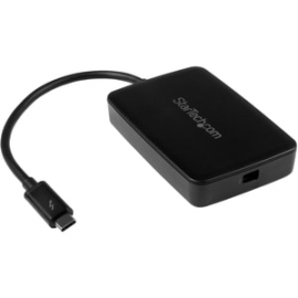 StarTech.com Data Transfer Adapter - 1 Each - 1 X 24-pin USB Type C Thunderbolt 3 - Male - 1 X 20-pin Thunderbolt 2 - Female - Nickel Connector - Black TBT3TBTADAP