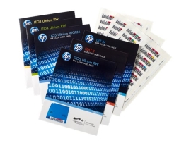 HP Lto7- Bar Code Label PACK(QTY:100 ,10 Clean) Uniquely Sequenced Q2014A