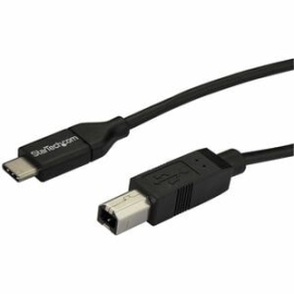 StarTech.com 2m 6 Ft USB C To USB B Cable - M/M - USB 2.0 - USB Type C Printer Cable - USB 2.0 Type-C To Type-B Cable - Cable For Printer, Scanner - First End: 1 X 4-pin USB 2.0 Type B - Male - Second End: 1 X 24-pin USB 2.0 Type C - Male - 480 Mbit/s -