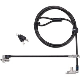 Kensington Slim N17 2.0 Keyed Dual Head Laptop Lock For Wedge-Shaped Slots & Dell Notebooks - Standard Keyed K60508WW
