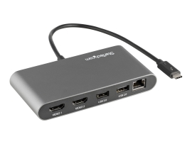 Startech T/Bolt3 4K Mini Dock, Dual Display, HDMI(2), USB(2), RJ45, 3YR TB3DKM2HDL