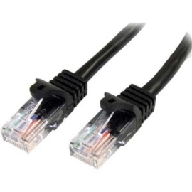 StarTech.com 7m Black Cat5e Patch Cable With Snagless RJ45 Connectors - Long Ethernet Cable - 7 M Cat 5e Utp Cable - Make Fast Ethernet Connections With PoE Support - 7m Cat5e Patch Cable / Cat 5 Ethernet Cord / Cat5e Network Cable / Cat5e Utp Cable / Lo