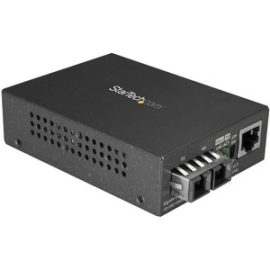 StarTech.com Transceiver/Media Converter - Taa Compliant - 2 Port(s) - 1 X Network (Rj-45) - 1 X Sc - Duplex Sc Port - Twisted Pair, Optical Fiber - Multi-mode - 850 Nm Fiber - Gigabit Ethernet - 1000Base-T, 1000Base-SX, 1000Base-TX, 10Base-T - 550 M - A