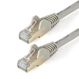 Startech 10m CAT6a Ethernet Cable - Grey - RJ45 Snagless Connectors - CAT6a STP Cord - Copper Wire - Network Cable 6ASPAT10MGR