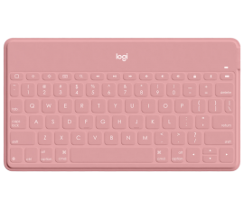 Logitech Keys-To-Go Keyboard - Wireless Connectivity - Blush - Scissors Keyswitch - Bluetooth - iPhone, iPad, Apple TV - iOS 920-010039