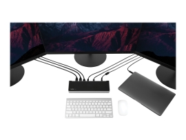 Startech.Com USB-C 4K Dock, Triple Display, DP(2), HDMI, USB(4), USB-C(2), 100W, Ac, 3YR DK30CH2DEP