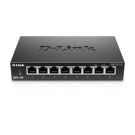 D-Link Dgs-108 8 Ports Ethernet Switch - 10/100/1000Base-T - 2 Layer Supported - 6.70 W Power Consumption DGS-108