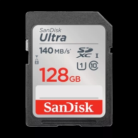 SanDisk Ultra Sdxc, Sdunb 128GB, C10, Uhs-I, 140MB/s R, 4x6, 10Y SDSDUNB-128G-GN6IN