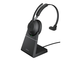 Jabra Wireless EVOLVE2 65 Uc Mono Bluetooth Headset W/Charging Stand + Link 390A Bt,USB-A 26599-889-989