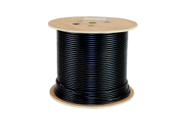 CAT6A F/Utp Uv Stabilized Ldpe Solid Core Gel Filled Cable | Roll 305m Black SLD.C6AFUTP.UVGF.BLACK