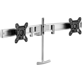 Awm-Lr-S Crossbar - Mounts Two Monitors On Single Arm - Each Monitor To 27" And 7kg (15lb) - Silver Awm-lr-s