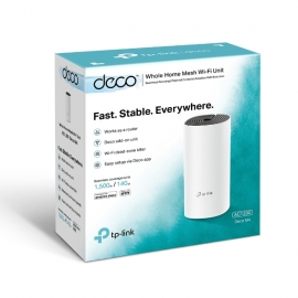 TP-LINK DECO M4 1-PACK AC1200 WHOLE HOME MESH WIFI, 3YR WTY DECOM4(1-PACK)