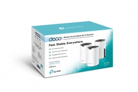 TP-LINK DECO S4 3-PACK AC1200 WHOLE HOME MESH WIFI, 3YR (DECOS4(3-PACK))
