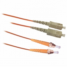 2M Lc - St Fibre Optic Cable 50/125 Duplex Multimode OM2 Patch Lead ZZZ-OMMOM2-LCST-2M