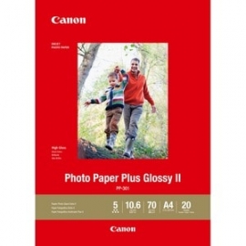 Canon Photo Paper Plus Inkjet Photo Paper - A4 - 210 Mm X 297 Mm - 265 G/m² Grammage - High Gloss - 20 Sheet PP301A4