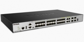 D-link 28-port Gigabit Xstack Layer 3+ Managed Stackable Switch With 24 Sfp (4 Combo 1000base-t)