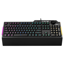 ASUS RA04 TUF GAMING K1 RGB Keyboard, Volume Knob, 19 Key Rollover, Spill Resistance, Programmable Keys (RA04 TUF GAMING K1/US)
