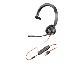 Poly PLANTRONICS BLACKWIRE 3325T STEREO W/ 3.5MM- CHROME OS CERT - 216899-01