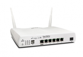 Draytek Multi WAN Router with VDSL2 35b/ADSL2+, 1 x GbE WAN/LAN, and 3G/4G USB WAN port for Load Balancing and Fail-over, Vigor 2865ac