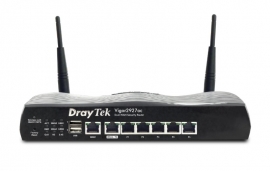 DrayTek Vigor 2927ac Multi WAN Router with 1 x GbE WAN, 1 x GbE WAN/LAN, and 3G/4G USB WAN port 
